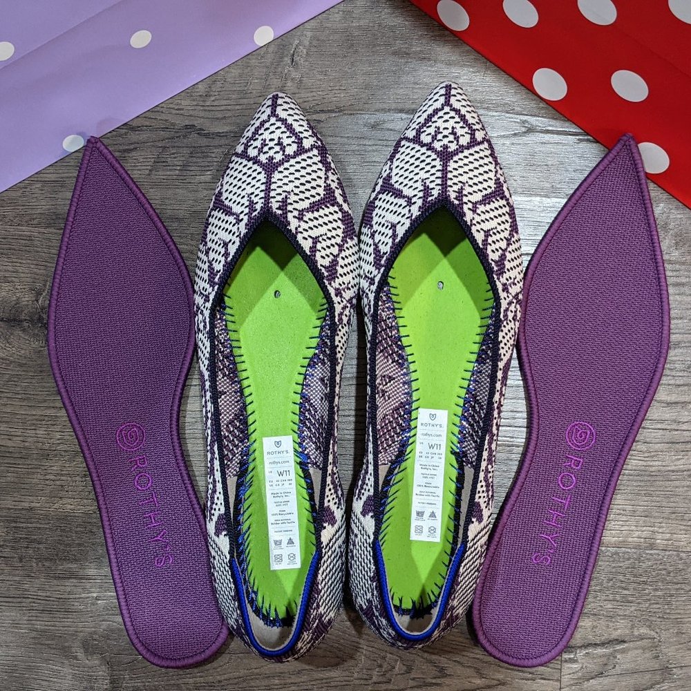 Rothy's Points in Violet (Floral)